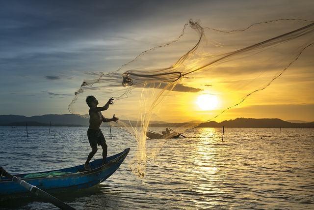 Pescando de Tarrafa